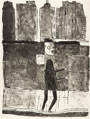 JEAN DUBUFFET Mur et voyageurs * Mur et avis.